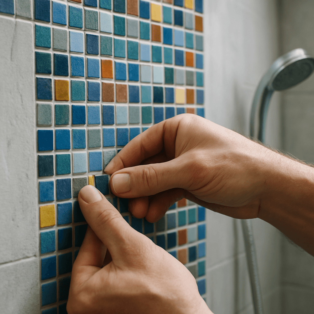 Mosaikverlegung
